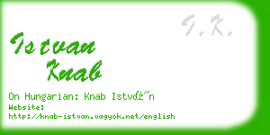 istvan knab business card